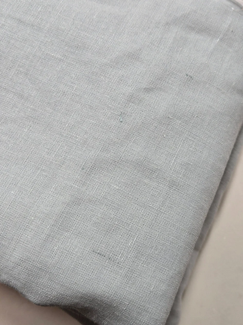 QUINCE Set Of 2 48x96 European Linen Curtains Light Blue 9097